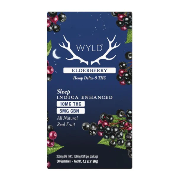 Wyld - Elderberry 2:1 THC:CBN Gummies | Sleep - 30 Count - Image 2